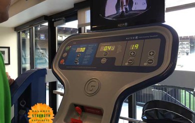 Image of air treadmill controls