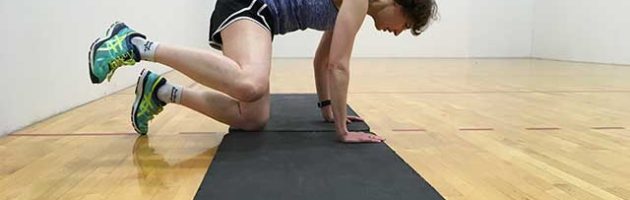 Image of woman working inside hamstring